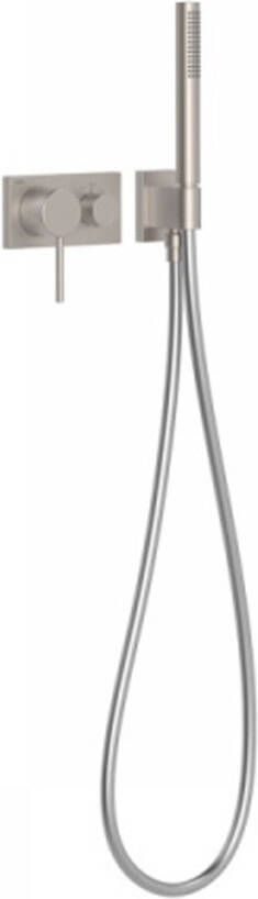 Tres Douchekraan met handdouche 3V | Inbouw | Mengkraan | Excl.Inbouwdeel | 3-weg | Rond | RVS look - Foto 2