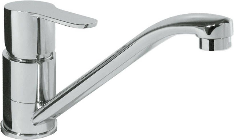 Tres Keukenkraan BM | Opbouw | 360° Draaibaar | Mengkraan | 1-hendel | Rond | Chroom - Foto 2