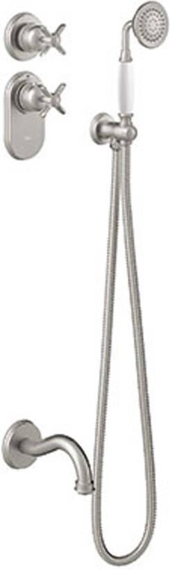 Tres Badkraan Clasic | Inbouw | Thermostaatkraan | Incl.Inbouwdeel | 2-weg | Vintage | RVS look - Foto 2