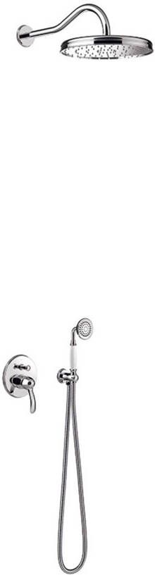 Tres Regendouche set Clasic | Inbouw | Mengkraan | 2-weg | Vintage | Chroom - Foto 4