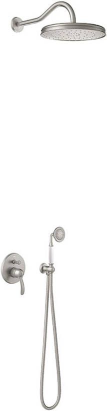 Tres Regendouche set Clasic | Inbouw | Mengkraan | 2-weg | Vintage | RVS look - Foto 4