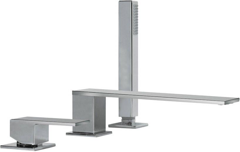 Tres Badrand kraan Cuadro | Inbouw | Mengkraan | 2-weg | Vierkant | Chroom - Foto 3