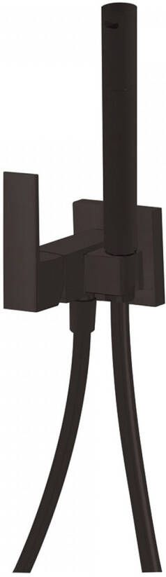 Tres Bidetkraan met handdouche Cuadro | Opbouw | Mengkraan | 1-hendel | Vierkant | Zwart mat - Foto 2