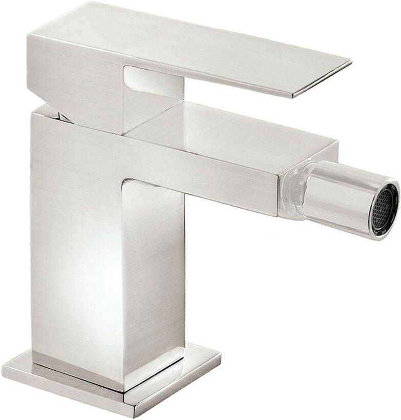 Tres Bidetkraan Cuadro | Opbouw | Mengkraan | 1-hendel | Vierkant | RVS look - Foto 2