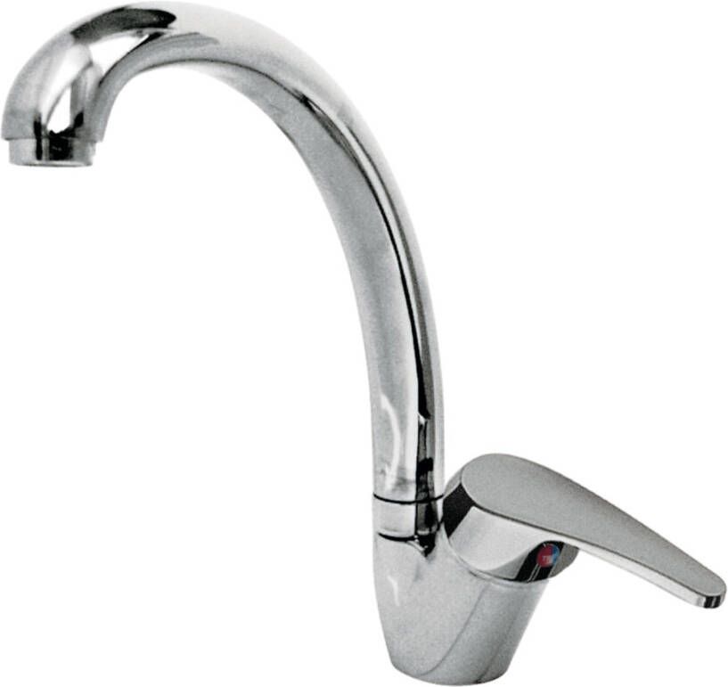 Tres Keukenkraan ECO | Opbouw | 360° Draaibaar | Mengkraan | 1-hendel | Rond | Chroom - Foto 2