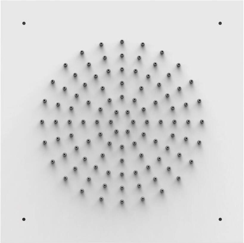 Tres Hoofddouche Exclusive | 38x38 cm | Vierkant | Wit mat - Foto 2