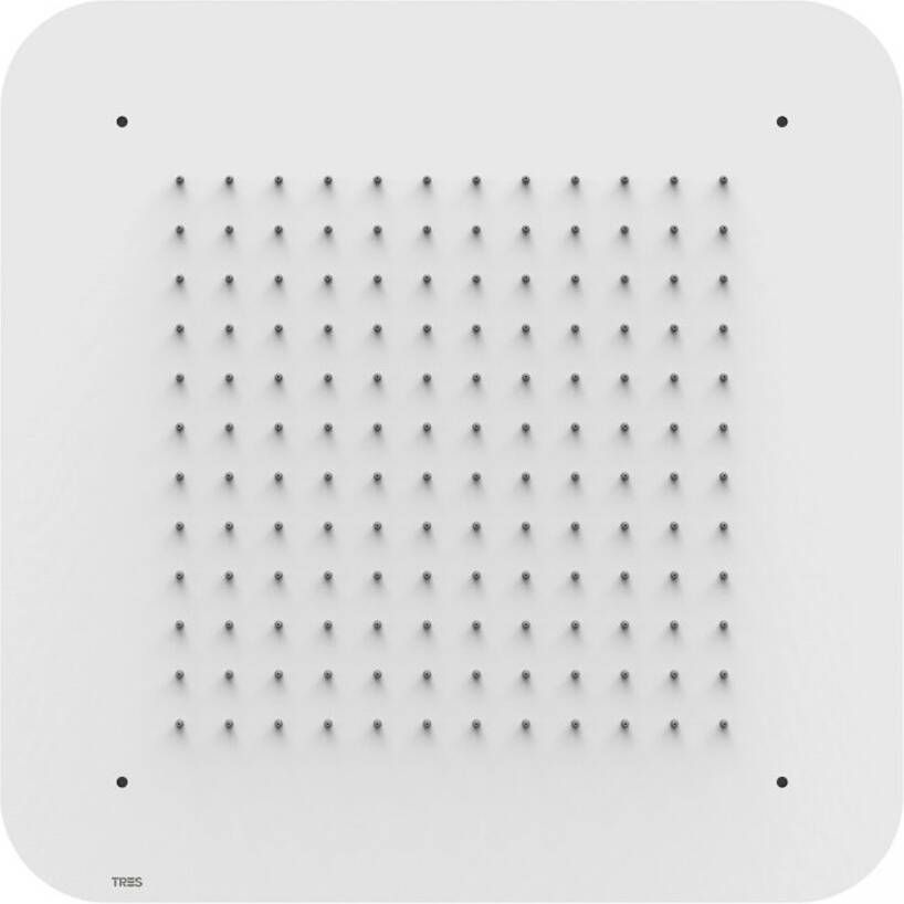 Tres Hoofddouche Plafond 42x42 cm Vierkant Patroon Ronde Hoeken Mat Wit - Foto 2