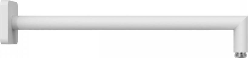 Tres Douchearm Exclusive | 40 cm | Wandmontage | Messing | Rond | Wit mat - Foto 2