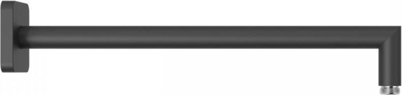 Tres Douchearm Exclusive | 40 cm | Wandmontage | Messing | Rond | Zwart mat - Foto 2