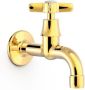 Tres Fonteinkraan Clasic 24k Goud glans | Inbouw | Koudwater kraan | Vintage | 24k Goud glans - Thumbnail 1