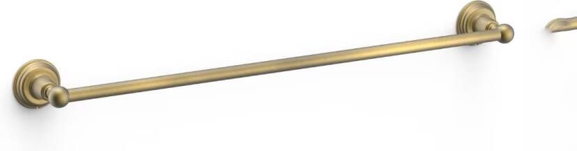 Tres Handdoek houder Clasic | Wandmontage | 60 cm | Enkel houder | Messing mat