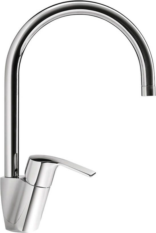 Tres Keukenkraan K | Opbouw | 360° Draaibaar | Mengkraan | 1-hendel | Rond | Chroom - Foto 2
