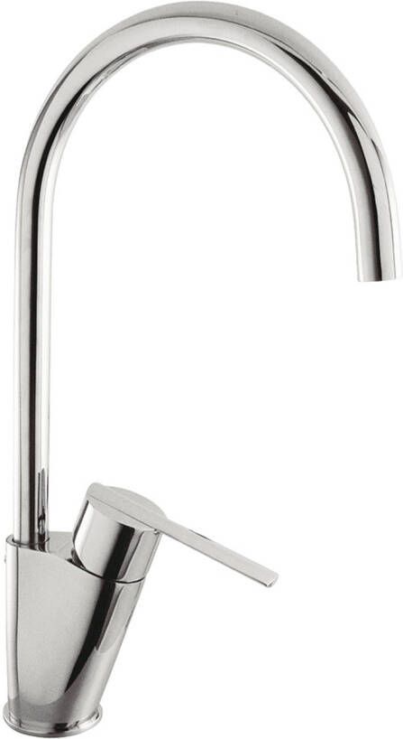 Tres Keukenkraan Lex | Opbouw | 360° Draaibaar | Mengkraan | 1-hendel | Rond | Chroom - Foto 2