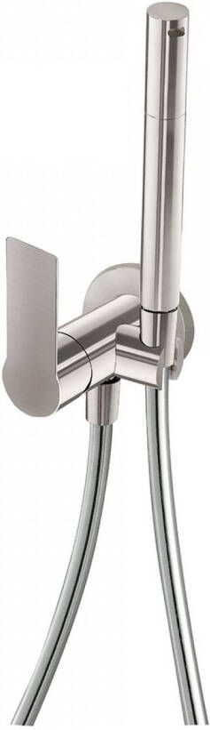 Tres Bidetkraan met handdouche Loft | Opbouw | Mengkraan | 1-hendel | Rond | RVS look - Foto 2