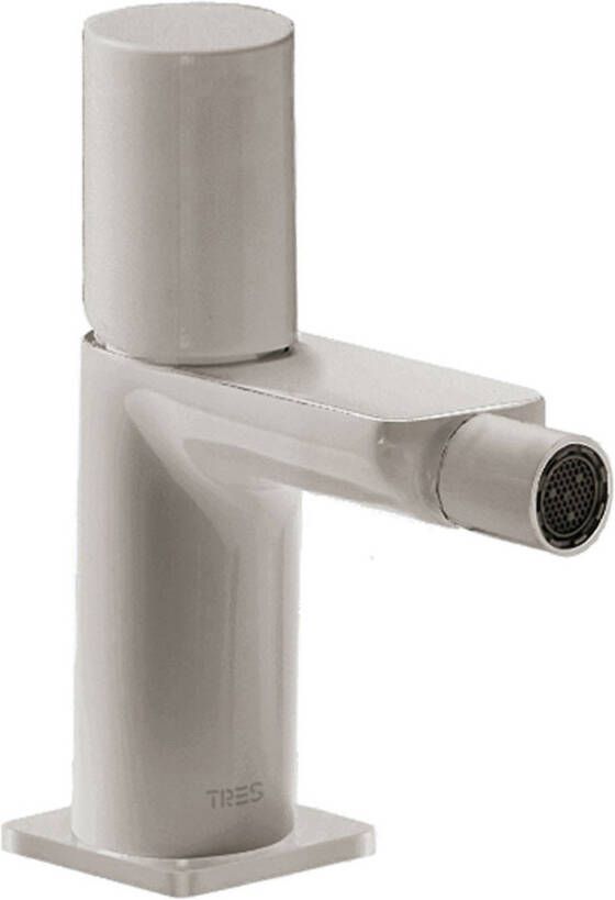 Tres Bidetmengkraan Loft Colors Draaiknop Uitloop Recht 8 cm Rond RVS - Foto 2