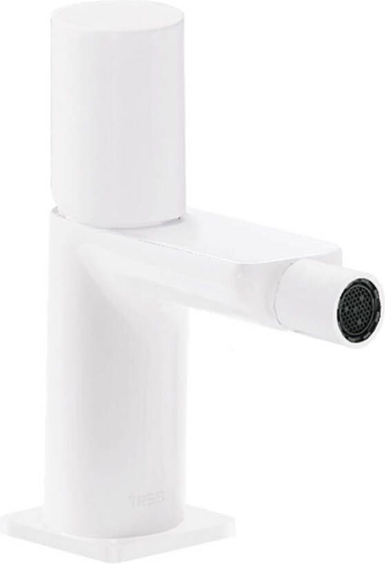 Tres Wastafelmengkraan Loft Colors 1-Knop Bidet Uitloop Recht 8 cm Rond Mat Zwart - Foto 2