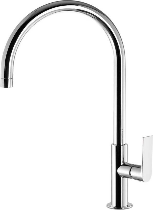 Tres Keukenkraan Loft | Opbouw | 360° Draaibaar | Mengkraan | 1-hendel | Rond | Chroom - Foto 3