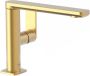 Tres Wastafelkraan Loft | Opbouw | Draaibare uitloop | Mengkraan | Standaard model | 1-hendel | Rond | 24k Goud mat - Thumbnail 1