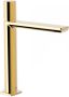 Tres Wastafelkraan Loft | Opbouw | Mengkraan | Hoog model | 1-knop | Rond | 24k Goud glans - Thumbnail 1