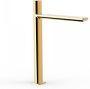 Tres Wastafelkraan Loft | Opbouw | Mengkraan | Hoog model | 1-knop | Rond | 24k Goud glans - Thumbnail 1