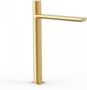 Tres Wastafelkraan Loft | Opbouw | Mengkraan | Hoog model | 1-knop | Rond | 24k Goud mat - Thumbnail 1