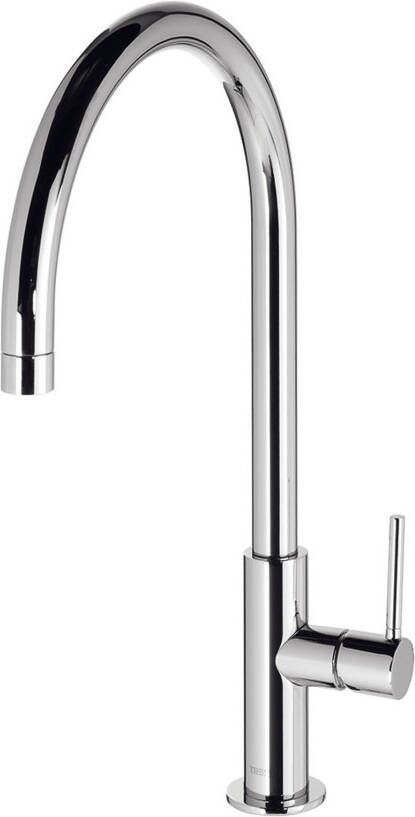 Tres Keukenkraan Max | Opbouw | 360° Draaibaar | Mengkraan | 1-hendel | Rond | Chroom - Foto 2