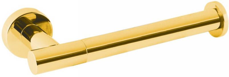 Tres Max toiletrol houder rond 24k Goud glans