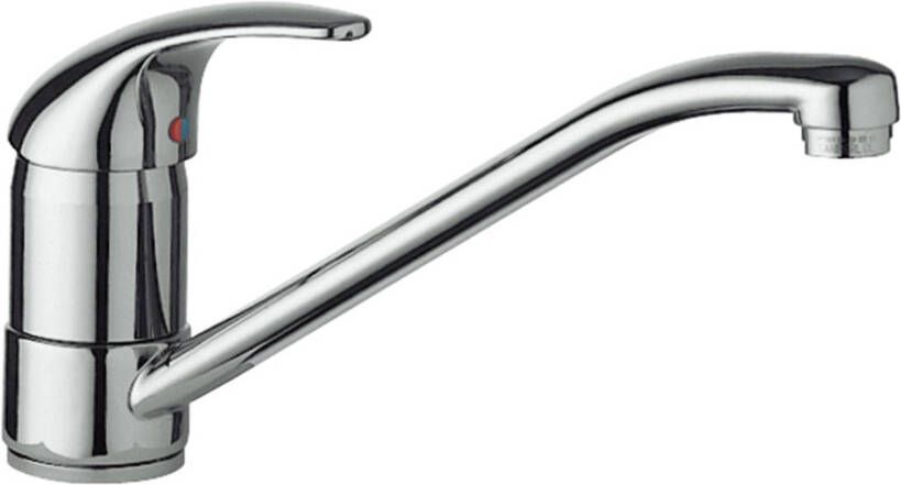 Tres Keukenkraan Mono 2000 | Opbouw | 360° Draaibaar | Mengkraan | 1-hendel | Rond | Chroom - Foto 2