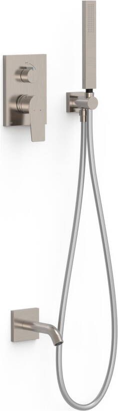 Tres Badkraan Inbouw Project met Staafhanddouche Wanduitloop en Mengkraan Rapid Box RVS - Foto 2