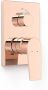 Tres Douchekraan afbouwdeel Project | Inbouw | Mengkraan | 2-weg | Rond | Rose goud glans 24k - Thumbnail 1