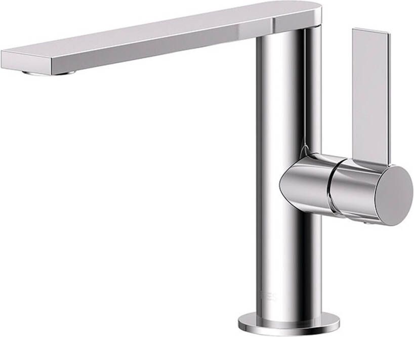 Tres Wastafelkraan Project | Opbouw | Draaibare uitloop | Mengkraan | Standaard model | 1-hendel | Rond | Chroom
