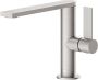 Tres Wastafelkraan Project | Opbouw | Draaibare uitloop | Mengkraan | Standaard model | 1-hendel | Rond | RVS look - Thumbnail 1