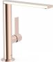 Tres Wastafelkraan Project | Opbouw | Draaibare uitloop | Mengkraan | Hoog model | 1-hendel | Rond | 24k Rose goud - Thumbnail 1