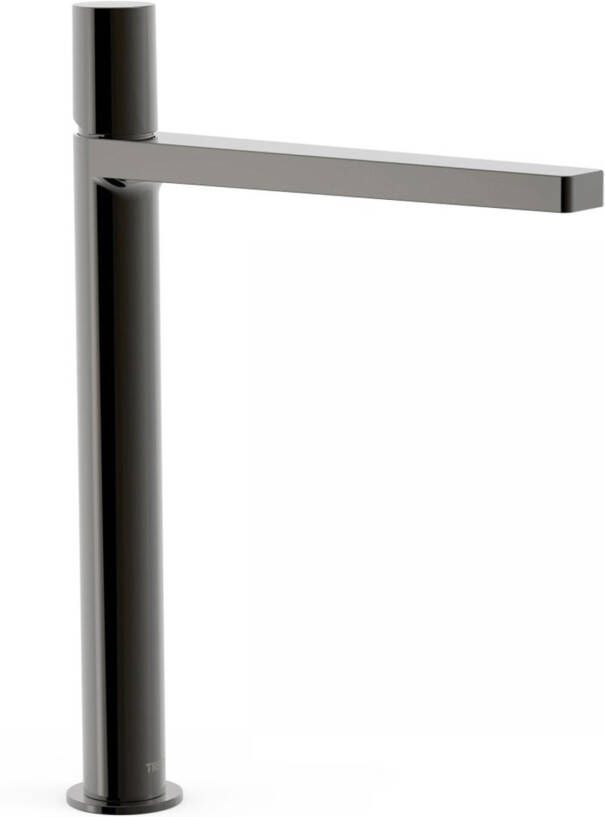 Tres Wastafelkraan Project | Opbouw | Mengkraan | Hoog model | 1-knop | Rond | Black metal