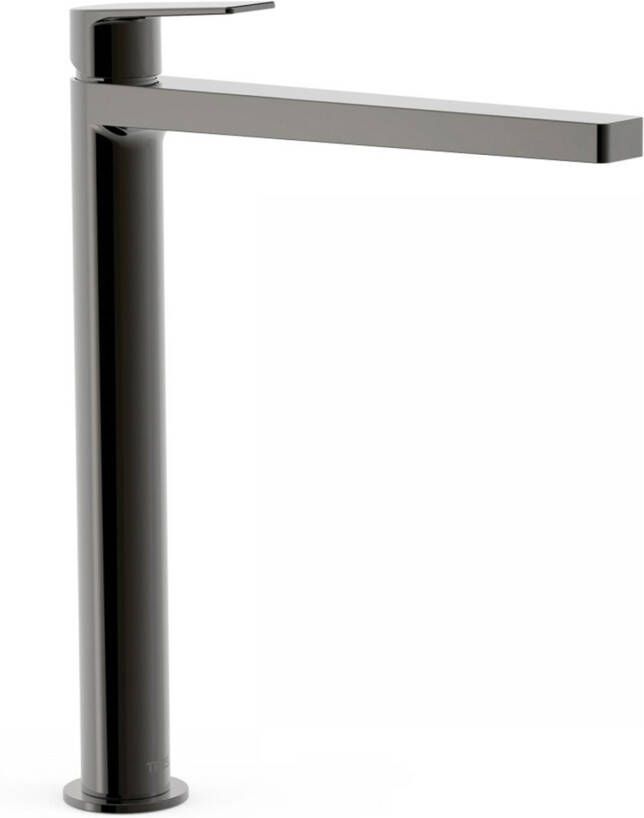 Tres Wastafelkraan Project | Opbouw | Mengkraan | Hoog model | 1-hendel | Rond | Black metal