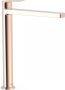 Tres Wastafelkraan Project | Opbouw | Mengkraan | Hoog model | 1-hendel | Rond | 24k Rose goud - Thumbnail 1