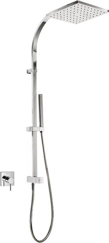 Tres Regendouche set MonoTerm | Inbouw | Mengkraan | 1-weg | Vierkant | Chroom
