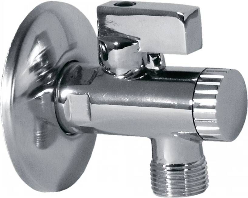 Tres Selection hoekstopkraan met filter 1 2" bu x 3 8" bu chroom
