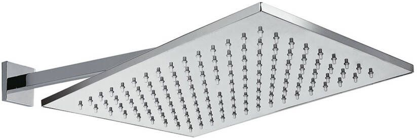 Tres Hoofddouche Selection | 22x32 cm | Incl.Muurarm | Rechthoek | Chroom - Foto 2