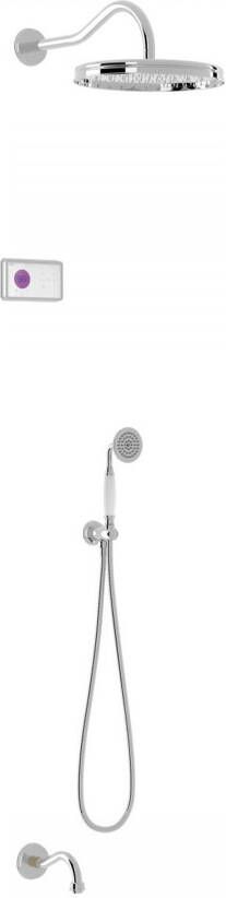 Tres Regendouche set electronisch Shower Technology Classic | Inbouw | Thermostaatkraan | 3-weg | Vintage | Chroom - Foto 4