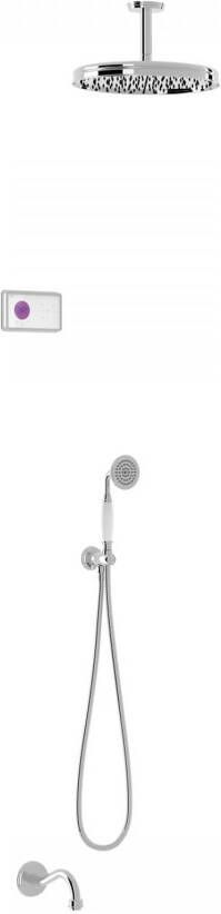Tres Regendouche set electronisch Shower Technology Classic | Inbouw | Thermostaatkraan | 3-weg | Vintage | Chroom - Foto 4