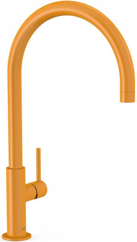 Tres Wastafelkraan Study | Opbouw | Draaibare uitloop | Mengkraan | Hoog model | 1-hendel | Rond | Geel