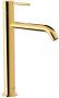 Tres Wastafelkraan Study | Opbouw | Mengkraan | Hoog model | 1-knop | Rond | 24k Goud glans - Thumbnail 1