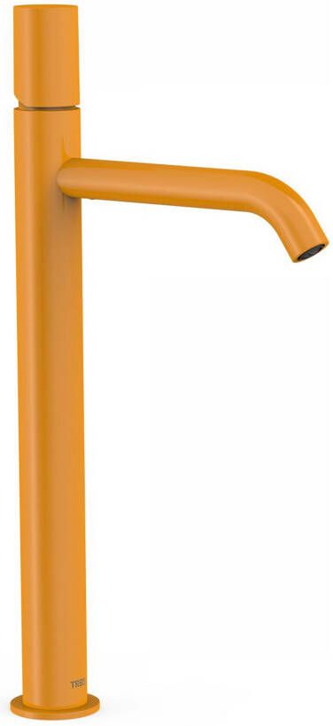 Tres Wastafelkraan Study | Opbouw | Mengkraan | Hoog model | 1-knop | Rond | Geel