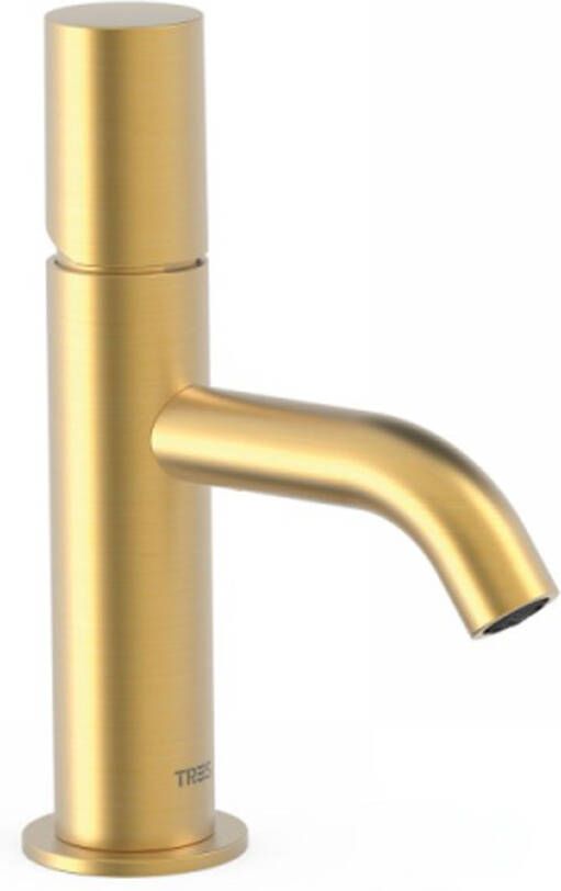 Tres Wastafelkraan Study | Opbouw | Mengkraan | Standaard model | 1-knop | Rond | 24k Goud mat