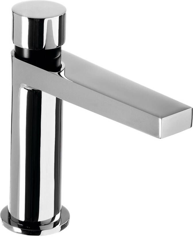 Tres Fonteinkraan zelfsluitend Tempo | Opbouw | Koudwater kraan | Standaard model | Rond | Chroom - Foto 3