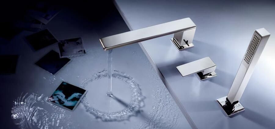 Tres Badrand kraan Cuadro | Inbouw | Mengkraan | 2-weg | Vierkant | Chroom - Foto 2