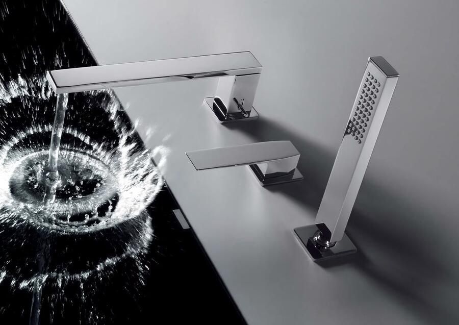 Tres Slim Exclusive Badmengkraan voor randset met handdouche antikalk 20216103AC - Foto 2