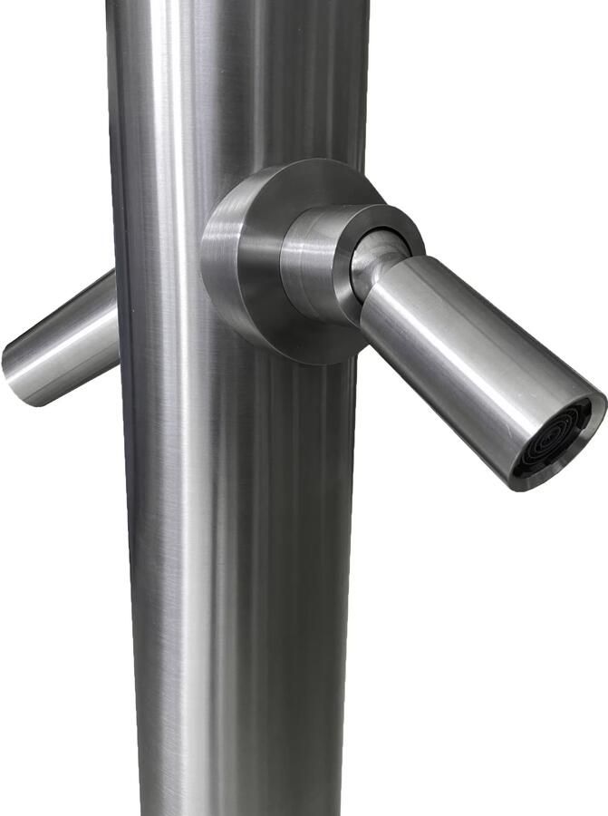 Tres Buitendouche set Beach | Opbouw | Mengkraan | 2-weg | Rond | RVS look - Foto 2