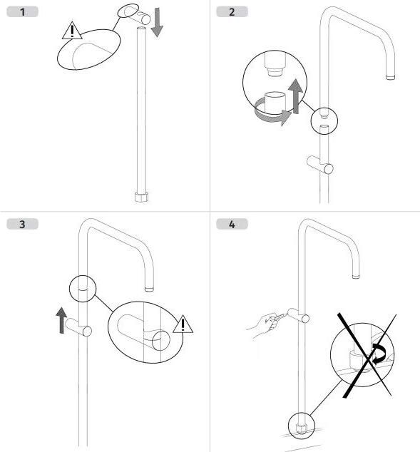 Tres Buitendouche set Eco | Opbouw | Mengkraan | 2-weg | Rond | Chroom - Foto 2